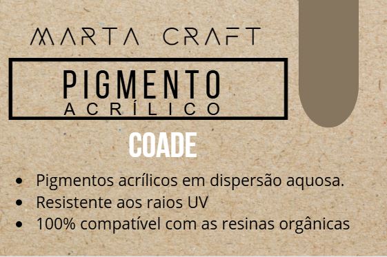 Pigmentos Acrilicos Resina Orgânica 10 mL
