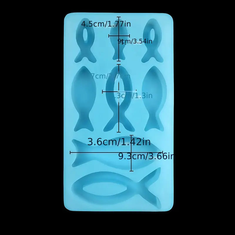 FC053MS -Molde de 8 Cavidades em Forma de peixe