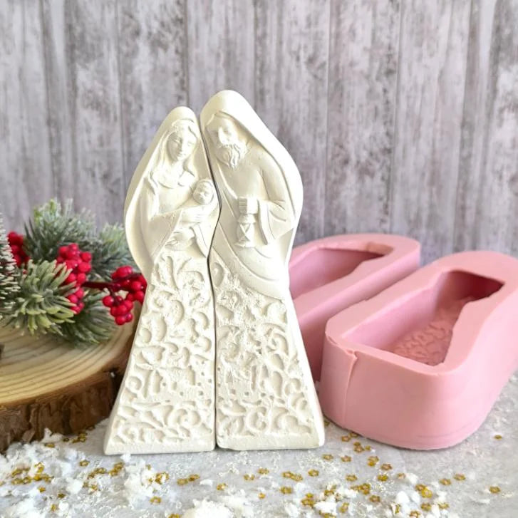 NA098MS- Molde em silicone -Presépio de encaixe