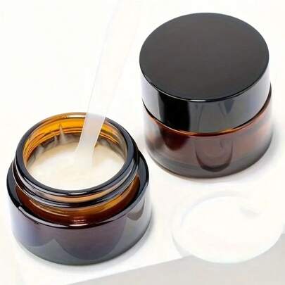 Frasco de Vidro 30 ml – Âmbar ou Transparente | Tampa Opcional (Dourada, Prateada, Preta (vendida separadamente) ou Sem Tampa)