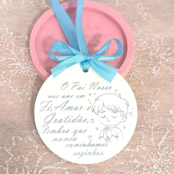 MF042MS - Molde em silicone -O Pai nosso- Menino)