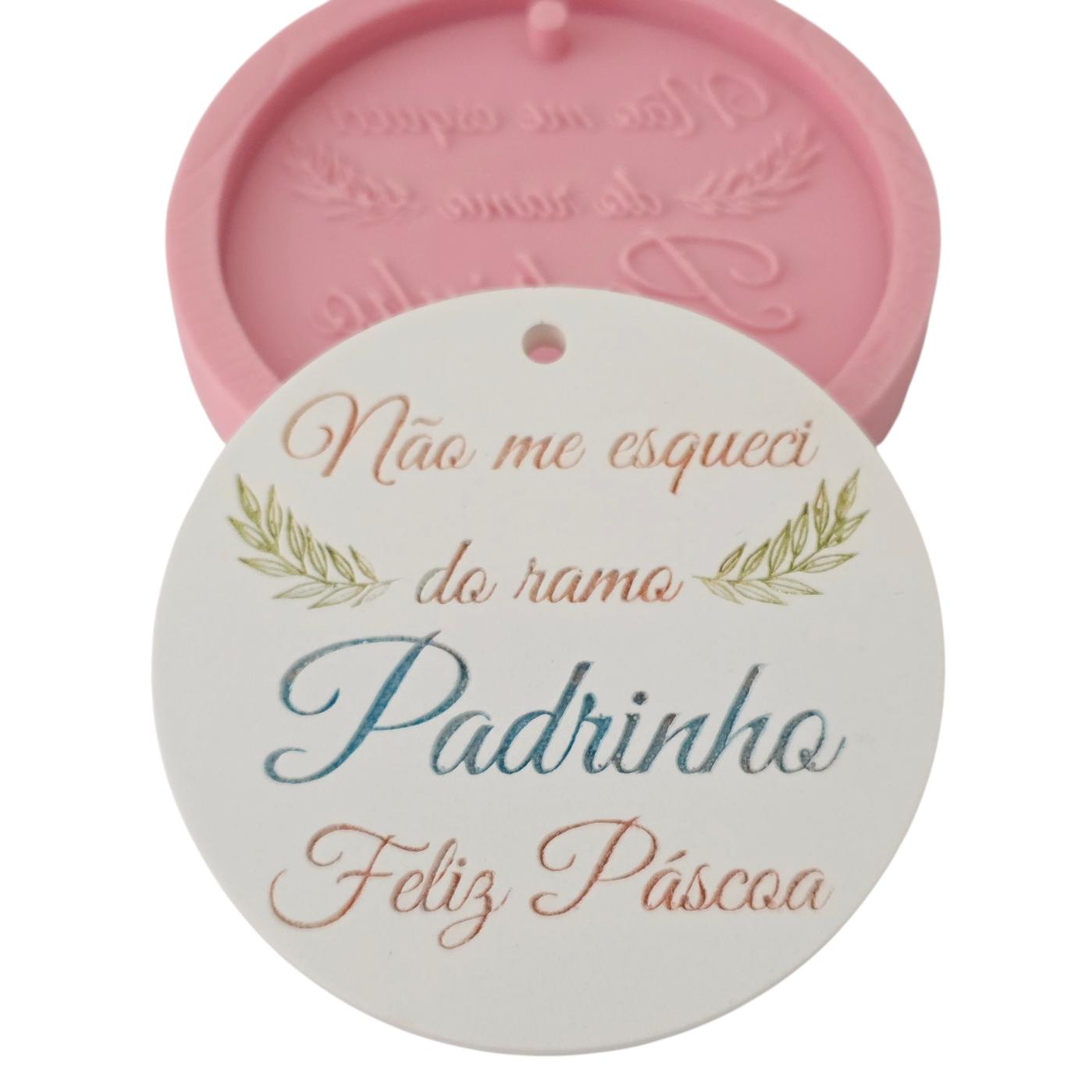 MF046MS - Molde em silicone – Padrinho- Não me esqueci do ramo