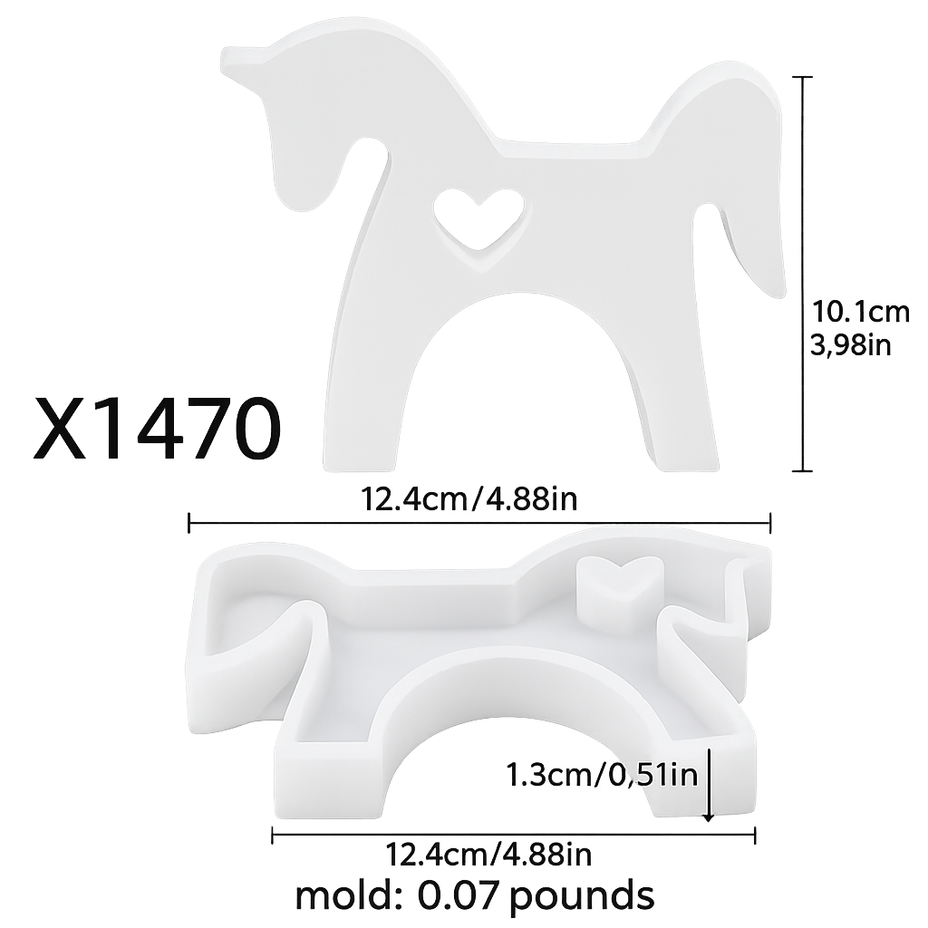 AN024MS- Animal Cavalo - Molde de Silicone