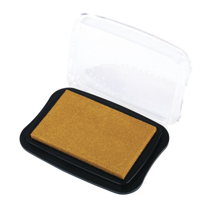 Almofada de tinta metálica Delicata, dourada