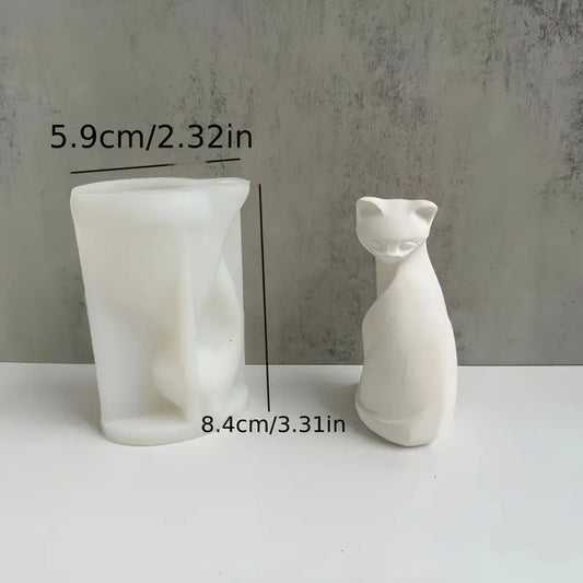 AN030MS -Gato 3D - Molde de Silicone