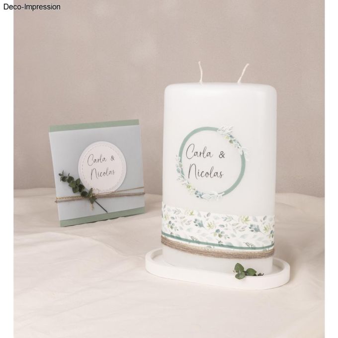 Folha de cera de eucalipto 20x10cm, saco self-service. 1 peça - RAYHER - velas