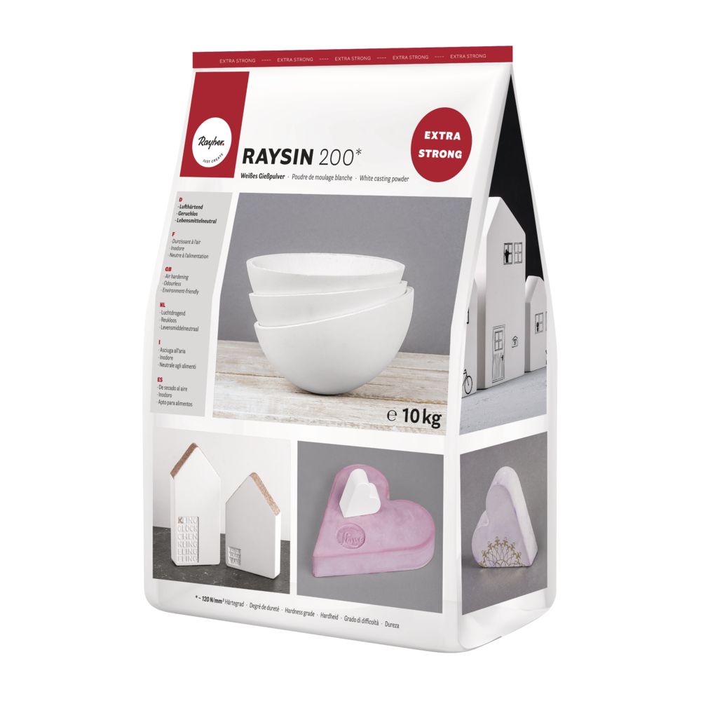 PO CERAMICO RAYSIN 200 WHITE 10KG RAYHER EXTRA FORTE