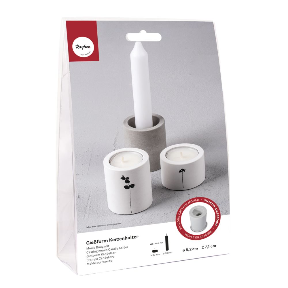 Rayher Molde castiçal em forma de silicone