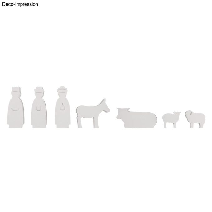 Rayher - Molde de silicone para presépio Molde de 2 partes com 11 formas, caixa