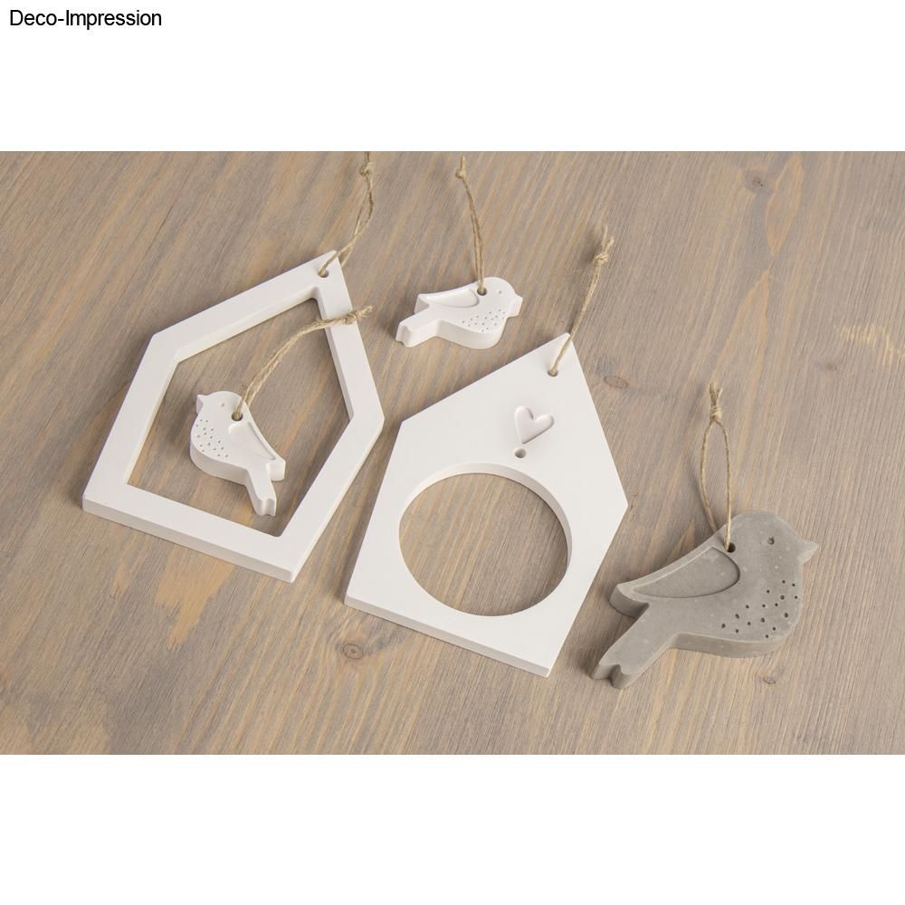 Rayher -Molde de silicone para casas de passarinhos + pássaros 14,5x26x1,2cm, 5 formas, caixa 1 peça