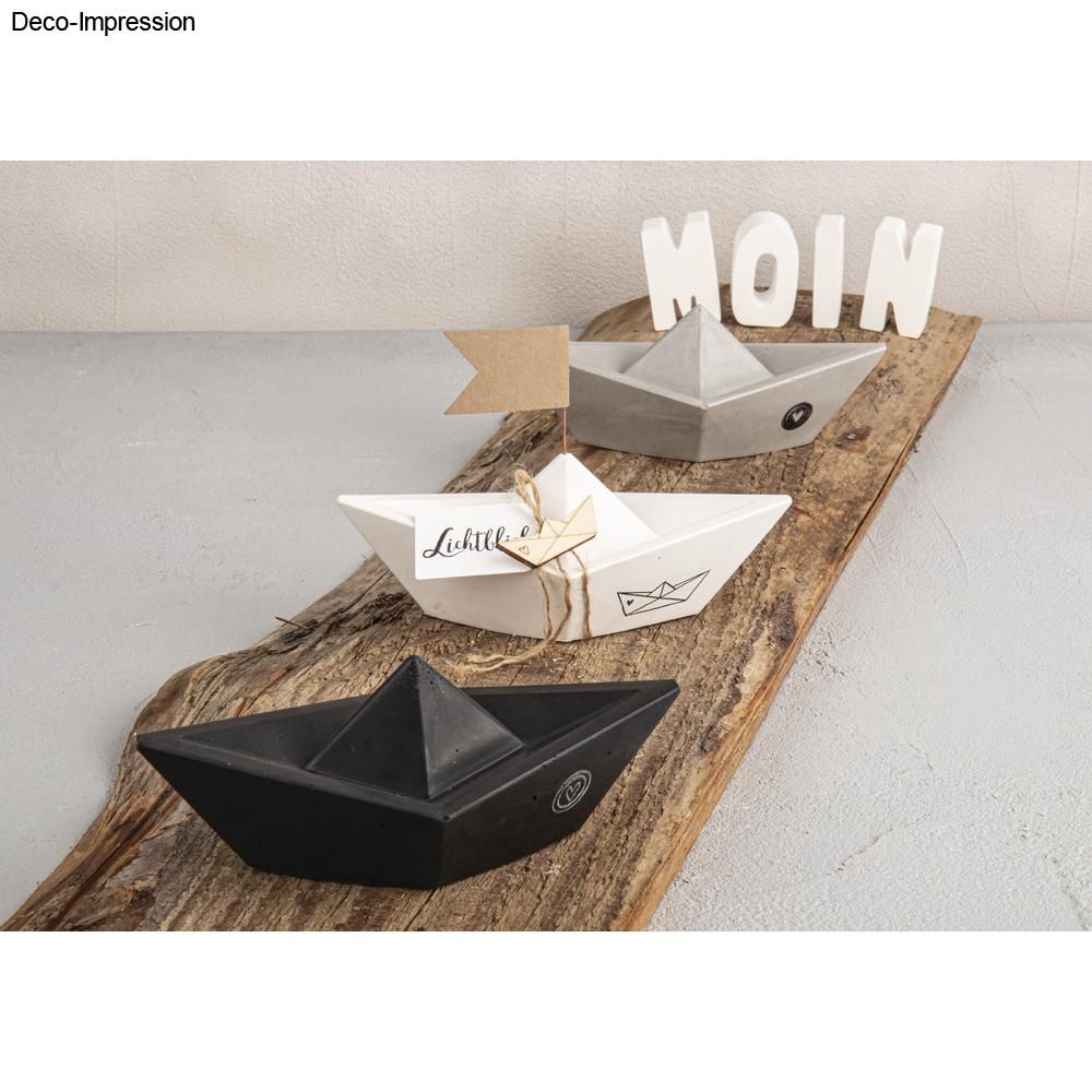 Rayher -Conjunto de Moldes de Silicone Barcos de Origami 3 peças, 8x4x2,9cm/12x6x4,3cm/16x8x5,6cm
