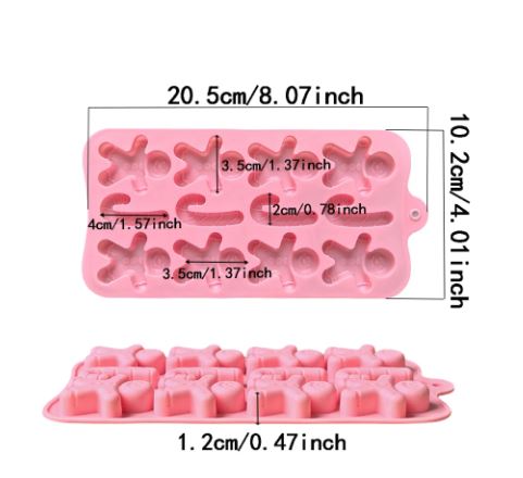 FC039MS - Molde 12 Cavidades- Natal Boneco Gengibre