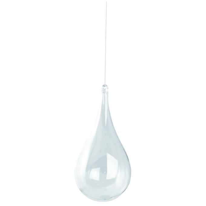 Bola de plástico, Gotas de plástico, 2 peças. cristal, 11 cm Rayher