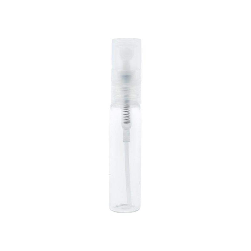 Frasco Spray Transparente Plástico - 3ml/5ml - Set 10 unidades + Tampa