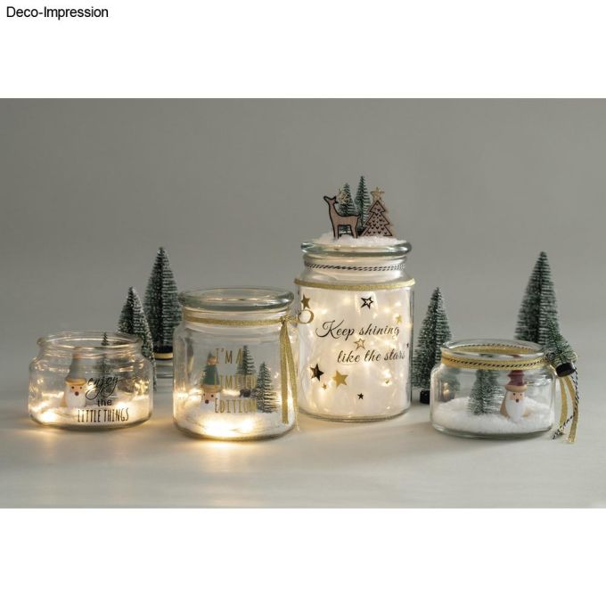 | Pote de armazenamento com tampa de vidro, 7.5 cm ø10cm, 320 ml