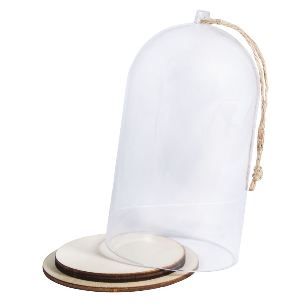 Cúpula | Capuz Plástico C/ Cordão Juta 13 cm ø8cm