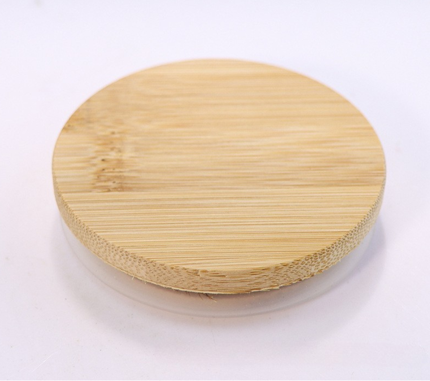 | Tampa de Madeira de Bambu com Anéis de Vedação de Silicone para Frascos 50cL