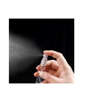 Frasco Vidro Transparente - 5 mL- Set 10 unidades + Tampa Prata/Dourada/Transparente