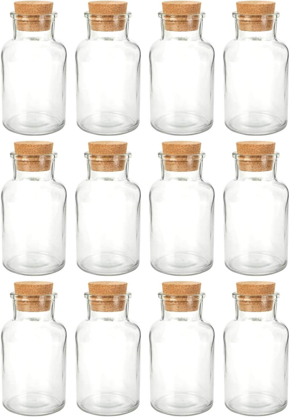 Frasco Vidro Garrafa Valhada 250mL + Tampa Cortiça