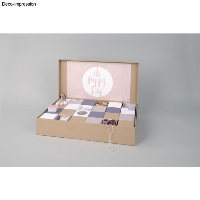 Conjunto de caixas de papel machê, 24 cx + 1 cx - advento - Rayher