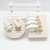 NA064MS - Molde de Silicone 2 mini árvores Natal