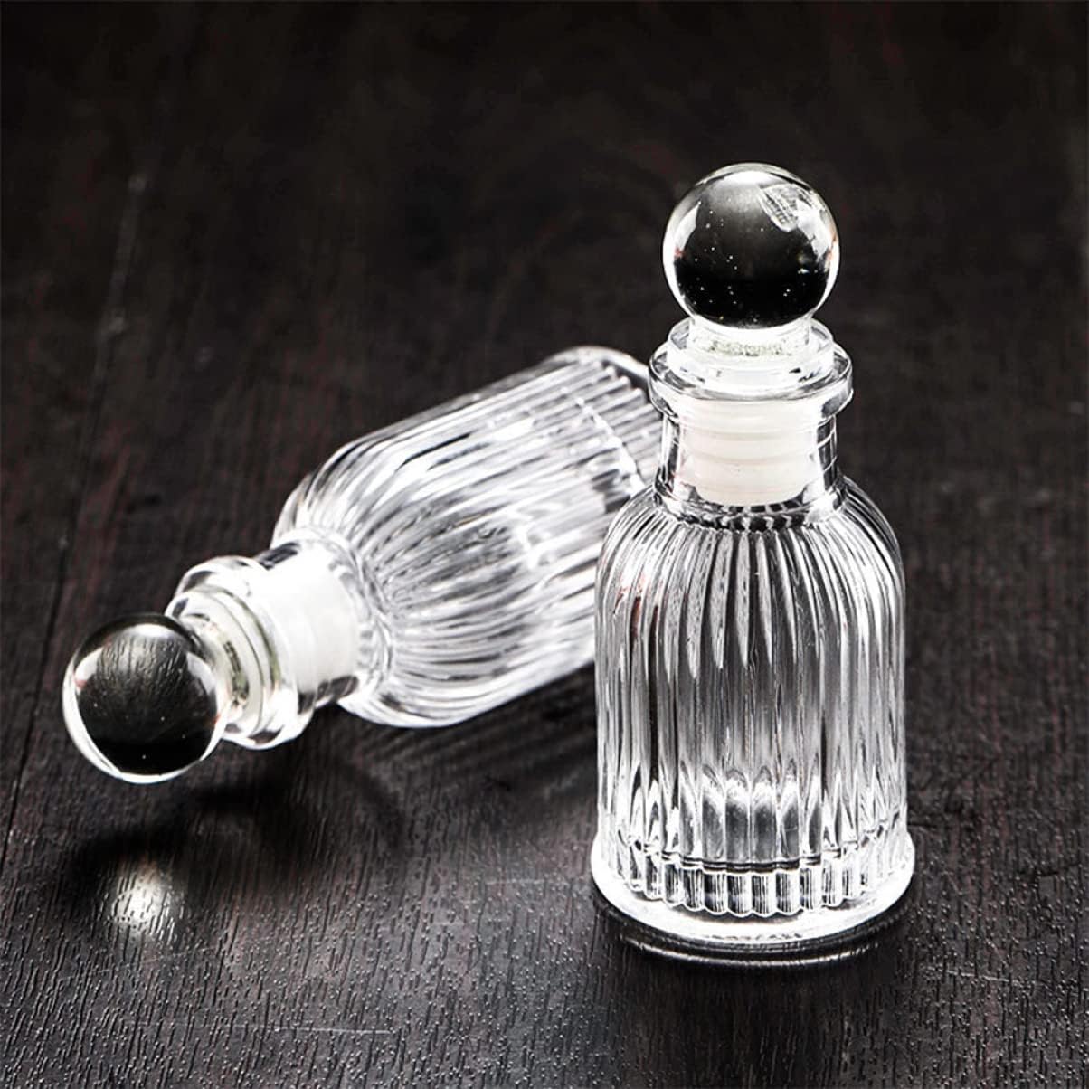 Frasco Vidro Garrafa Francesa Transparente 50mL/100mL + Tampa Vidro Bola