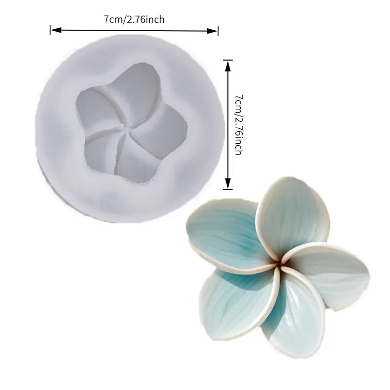 F039MS - Molde de Vela Elegante Floral