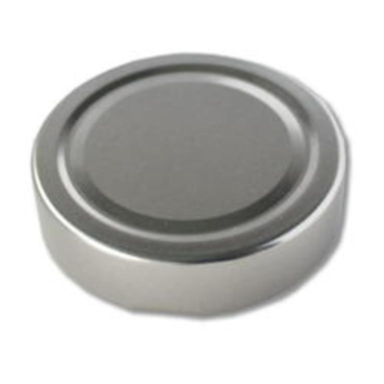 Boião Vidro DELUXE 212 ml + Tampa Alta Prateada