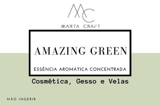 Essência aromática concentrada para Velas e Sabonetes e Gesso  -Amanzing Green
