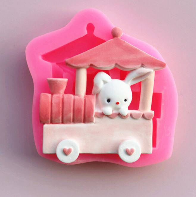 AN028MS - Set Coelhinhos - Molde de Silicone