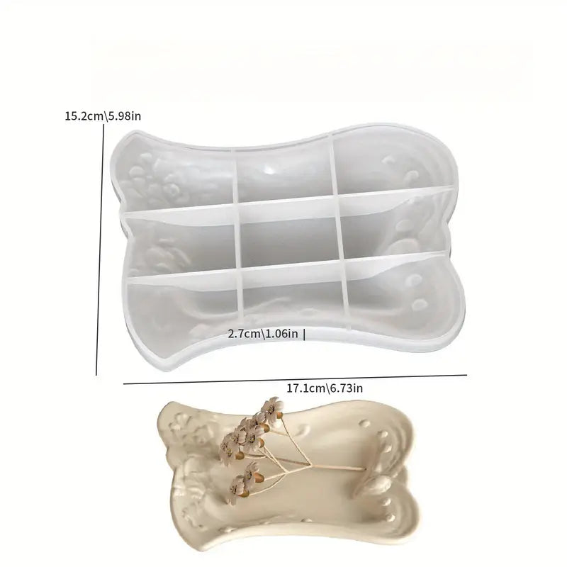 BP094MS - Molde Silicone Forma Europeia para Bandeja