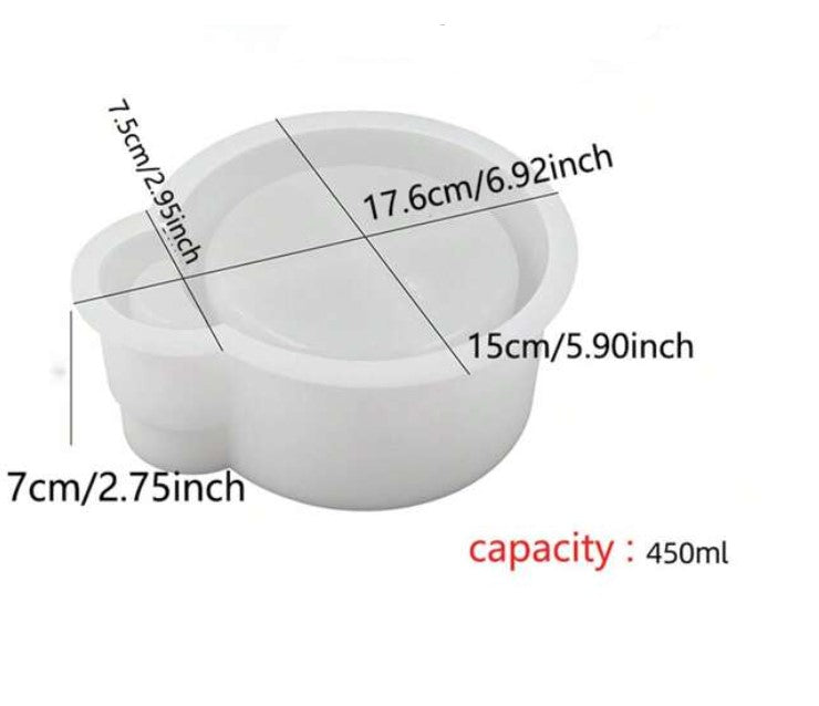 BP012MS - Molde grande - Copo de vela com armazenamento de Fósforo