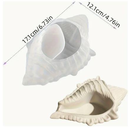 BP036MS - Moldes de Silicone para Suporte de Vela de Buzio