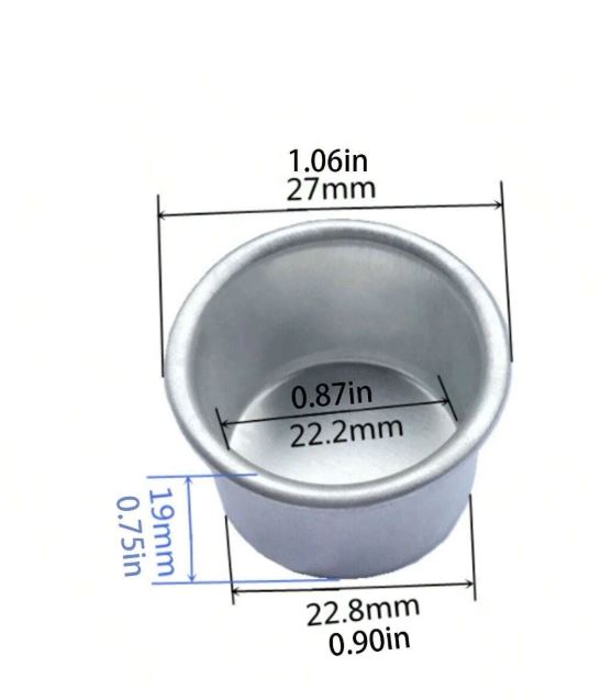 BP053MS - Molde de silicone Castiçal listato/Liso - Grande/Pequeno 1 unidade