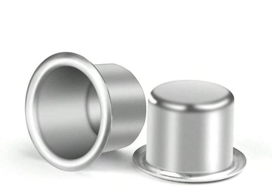 BP053MS - Molde de silicone Castiçal listato/Liso - Grande/Pequeno 1 unidade