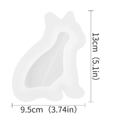 BP063MS - Molde EPoxi Base Prato -Gato