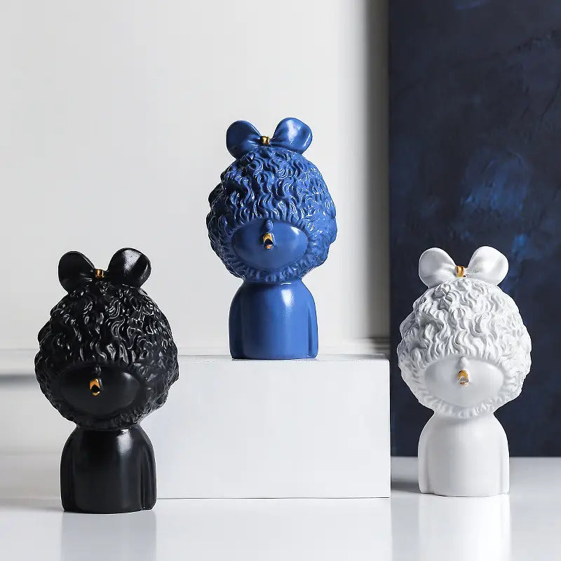 BP098MS - Molde Silicone Estátua Menina Abstrata