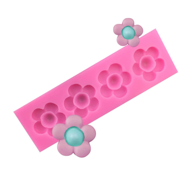 F071MS- Molde 4 flores