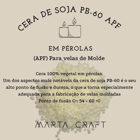Cera de Soja PB-60 - APF - P/ Molde