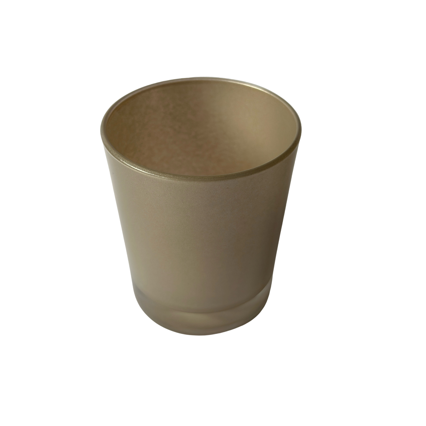 Copo Vidro Champanhe Creme Brilhante Mate C/Fundo Alto - 220 ml