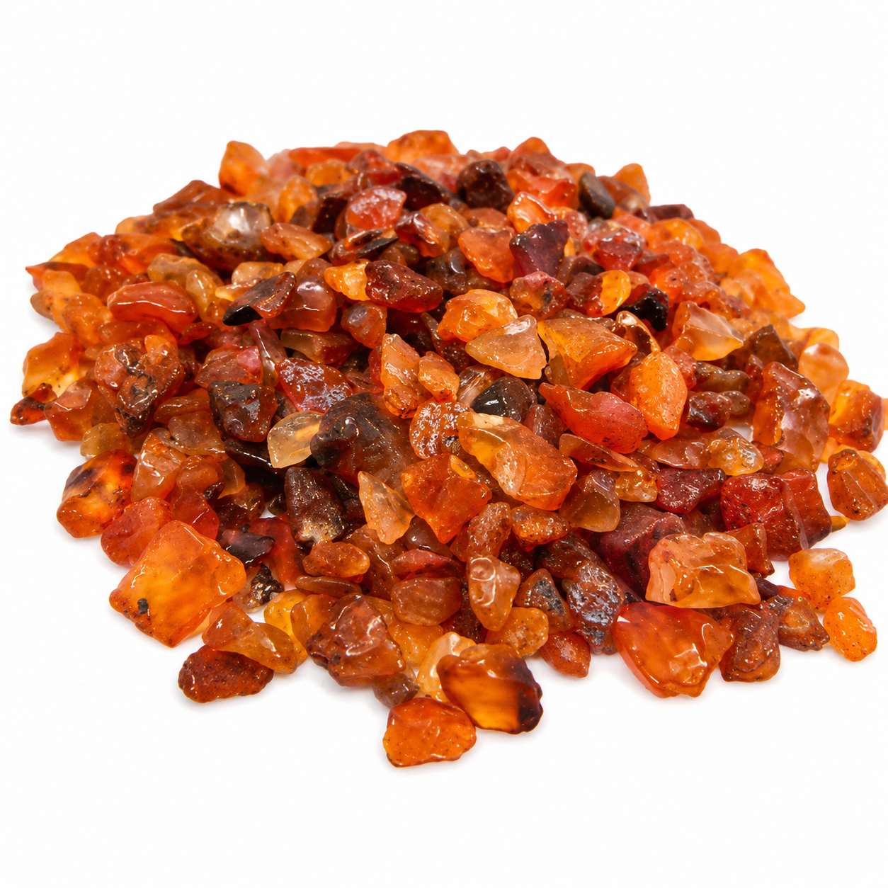 Cristais de Cornalina - 100g de Pedra 100% Natural