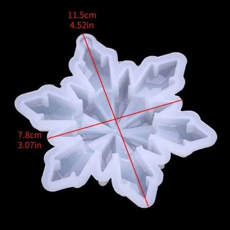 EP110MS - Molde Epoxi Floco de Neve - Natal