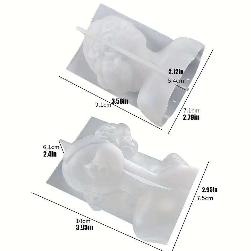 EP120MS - Molde Epoxi 2 Peças 3D Mulher