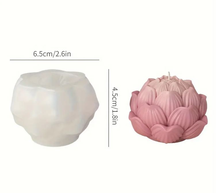 F057MS- Flor Lotus Molde de Silicone