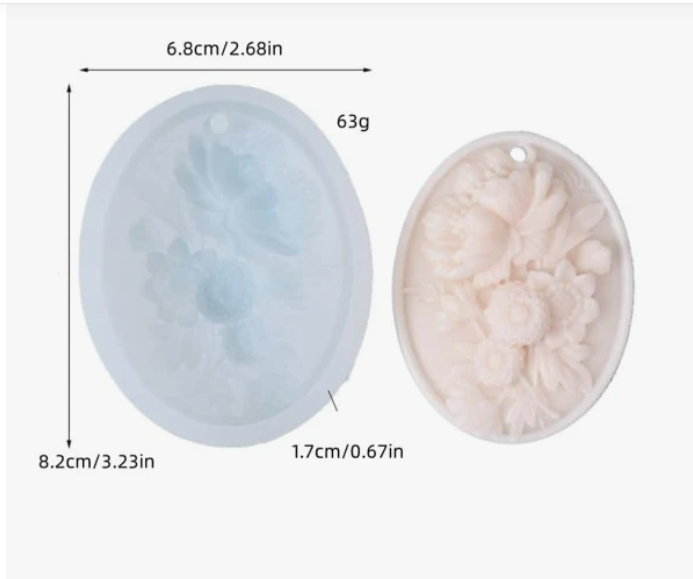 F169MS- Molde flor Para Fragrância Difusor