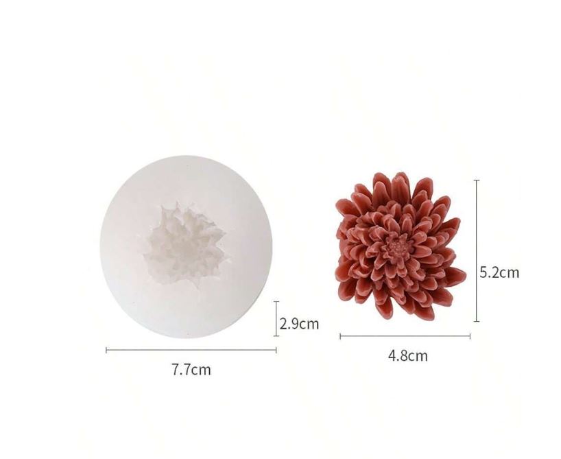F087MS- Molde Flor crisântemo