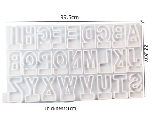 FC109MS -Molde Alfabeto Grande Maiúsculas Letras Inglesas, 26 Letras