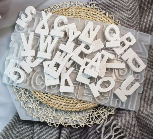 FC109MS -Molde Alfabeto Grande Maiúsculas Letras Inglesas, 26 Letras