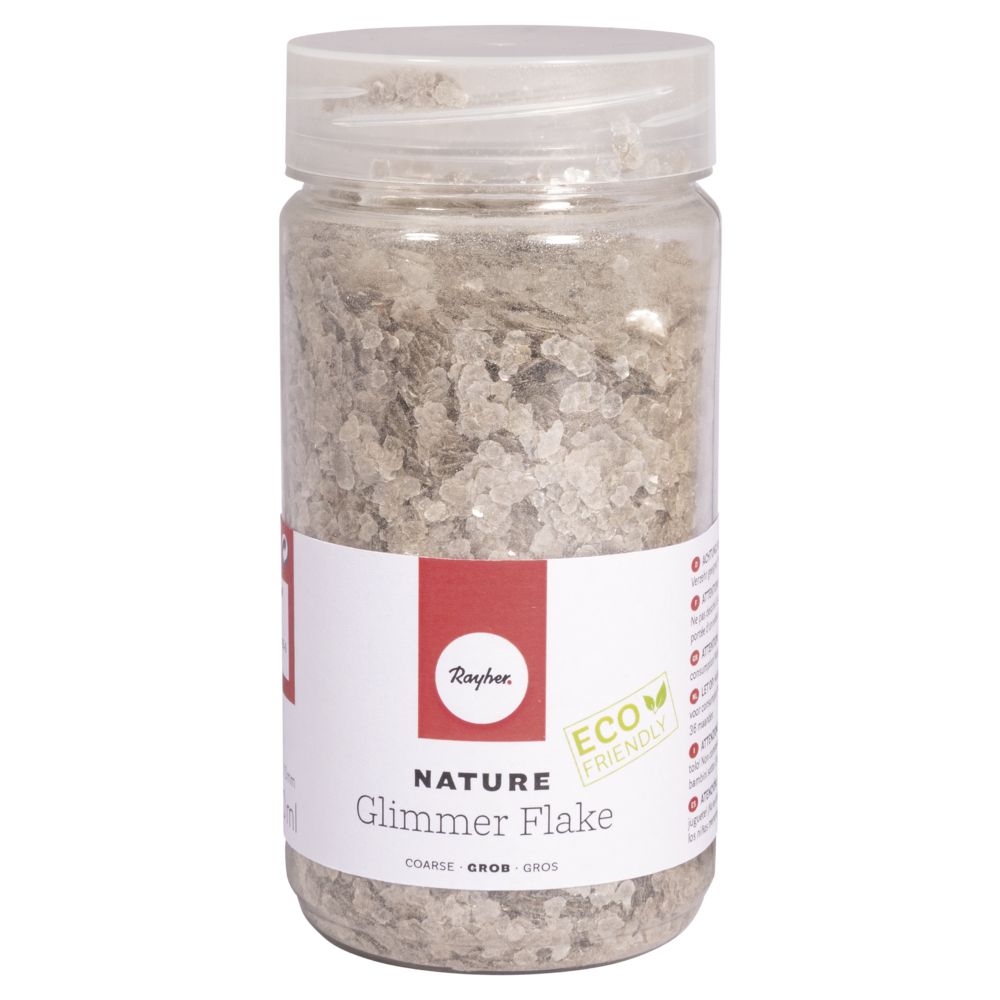 Rayher - Flocos Grossos Nature Glimmer Prata