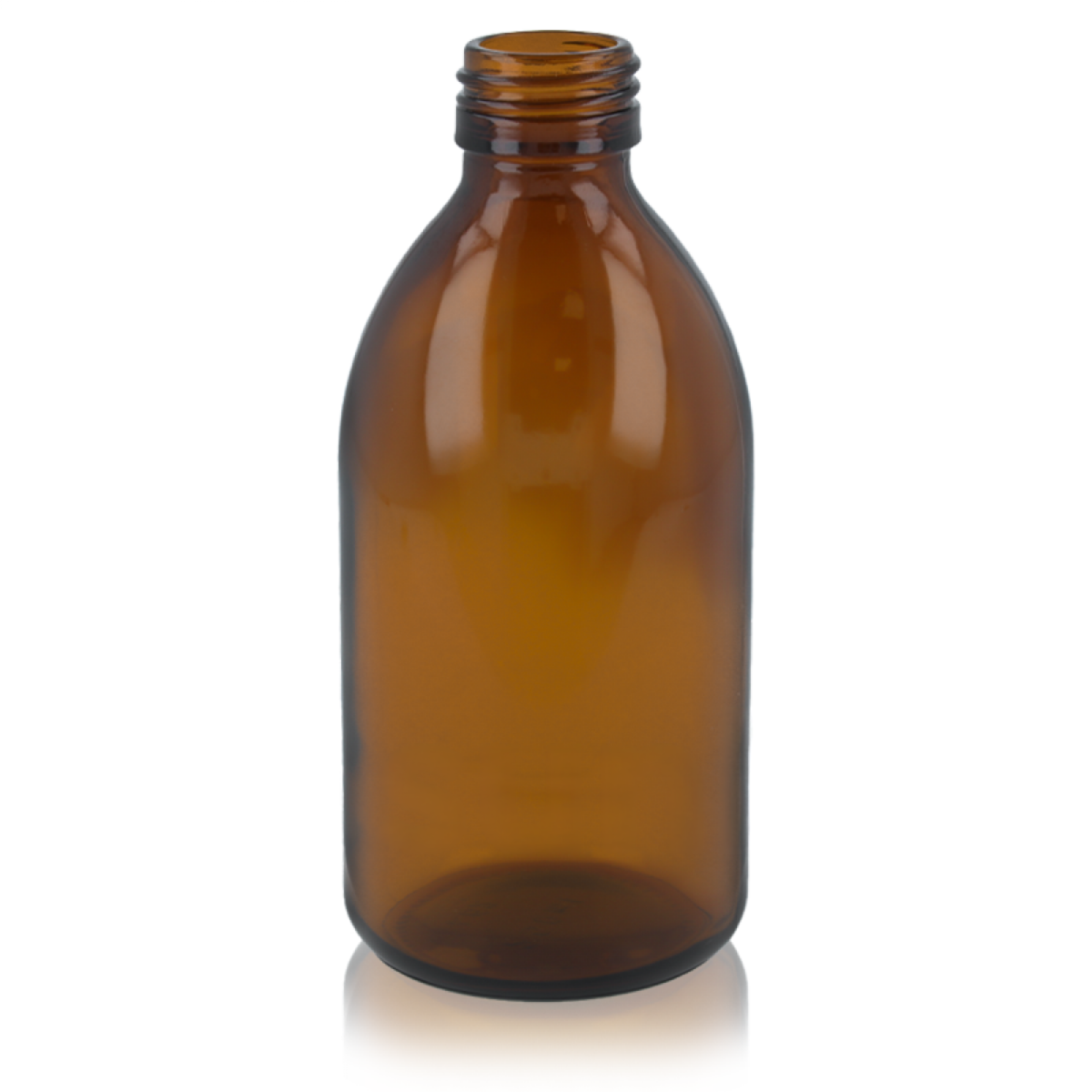 Frasco Vidro Âmbar 200ml - Boca 28